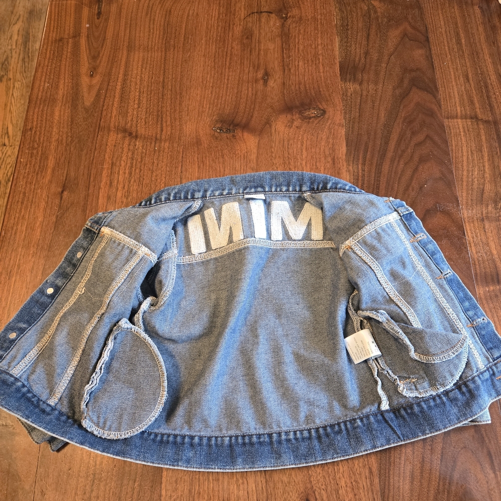 PatPat Little Kids Denim Jacket with MINI on the back, Perfect For Mommy& Me! - Picture 7 of 8